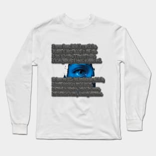 No tears now fall, just brushstrokes yet to be, Long Sleeve T-Shirt